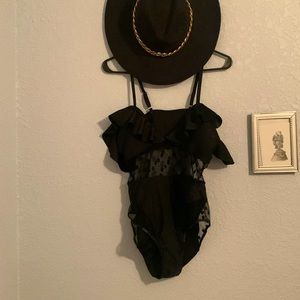 Black One piece Swimsuit